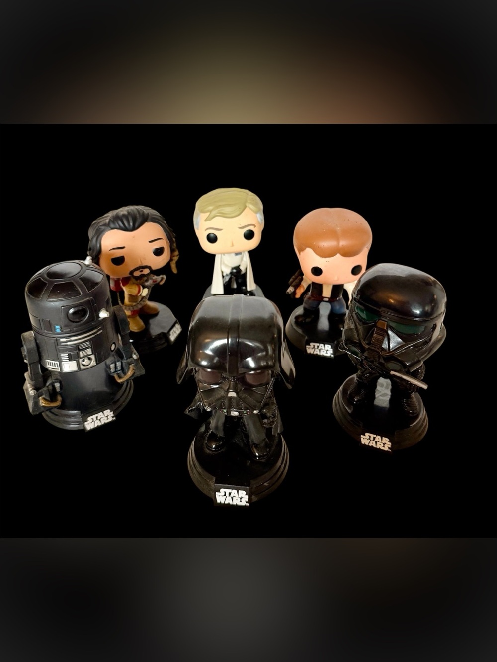 Funko Pop! Lot of 6 Star Wars Bobble Head Figures